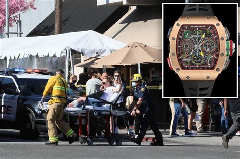 richard mille robbery beverly hills|richard mille stolen watch.